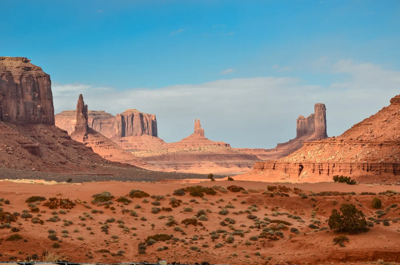 Layered desert hills in warm light